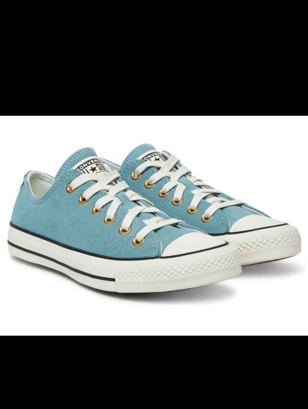 Converse Chuck Taylor All Star Blue Suede /Gold| Women's Sz 7.5/Mens 5.5 NEW